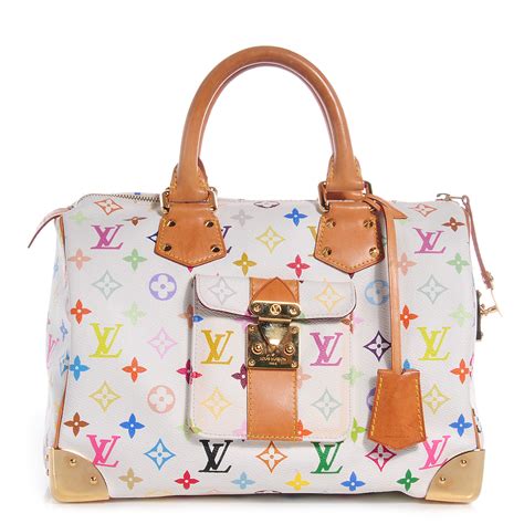 louis vuitton monogram multicolor mini speedy hand bag white|louis vuitton speedy handbags.